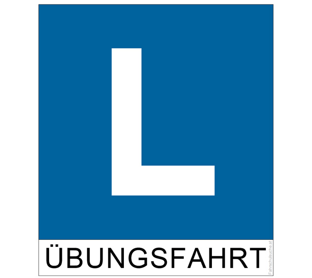 Anfänger - Fahranfänger - Schild downloaden und drucken