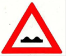Querrinne oder Aufwölbung (Verkehrszeichen)