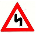 Gefährliche Doppelkurve links beginnend (Verkehrszeichen)