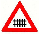 Bahnübergang mit Schranken (Verkehrszeichen)