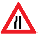 Fahrbahnverengung (linksseitig) (Verkehrszeichen)