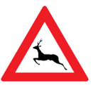 Achtung Wildwechsel (Verkehrszeichen)