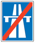 Ende der Autobahn (Verkehrszeichen)