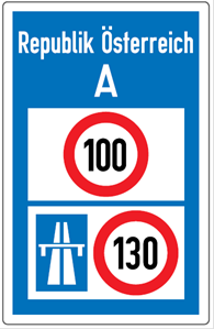 Allgemeine Geschwindigkeits­beschränkung (Verkehrszeichen)