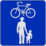 Geh- und Radweg ohne Benützungspflicht  (Verkehrszeichen)