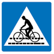 Kennzeichnung einer Radfahrerüberfahrt 