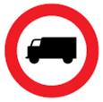 Fahrverbot für Lastkraftfahrzeuge (Verkehrszeichen)