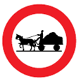 Fahrverbot für Fuhrwerke (Verkehrszeichen)