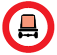 Fahrverbot für Kraftfahrzeuge mit gefährlichen Gütern (Verkehrszeichen)