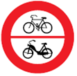 Fahrverbot für Fahrräder und Motorfahrräder (Verkehrszeichen)