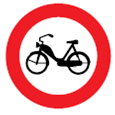 Fahrverbot für Motorfahrräder (Verkehrszeichen)