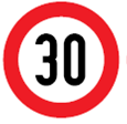 Geschwindigkeits beschränkung (erlaubte Höchstgeschwindigkeit) (Verkehrszeichen)
