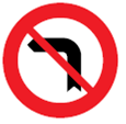 Einbiegen nach links verboten (Verkehrszeichen)