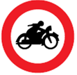 Fahrverbot für Motorräder (Verkehrszeichen)