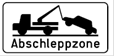 Abschleppzone (Verkehrszeichen)